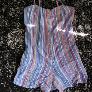 Women's Denim Colored Romper Size Small